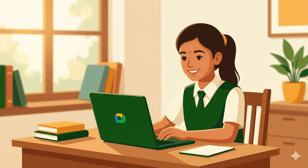Student learning online with Adhian Gurus